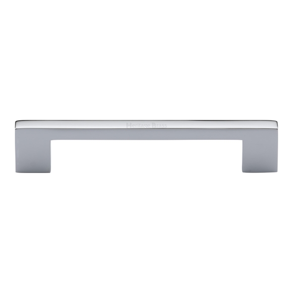 C0337 128-PC • 128 x 148 x 30mm • Polished Chrome • Heritage Brass Metro Cabinet Pull Handle